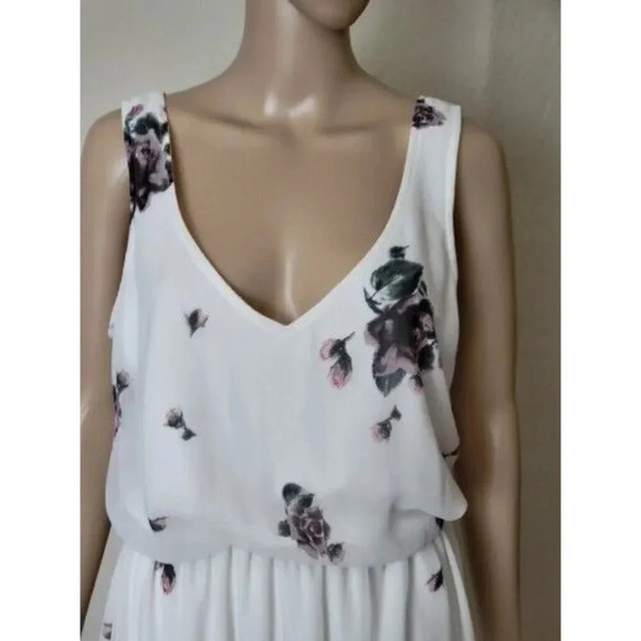 SHOW ME YOUR MUMU Kendall Women's Maxi floral v neck Gown Dress Size XL - Picture 4 of 7